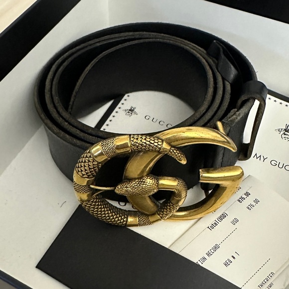 Gucci Snake Belt like new worn twice - Picture 2 of 3